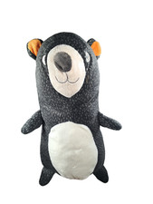 Pillowfort Target Large Bear 16" Plush Black Gray Stuffed Animal Throw Pillow