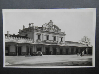 La Gare Bahnhof SETIF Algerien Nordafrika *Oldtimer* RP um 1940 alter Wagen