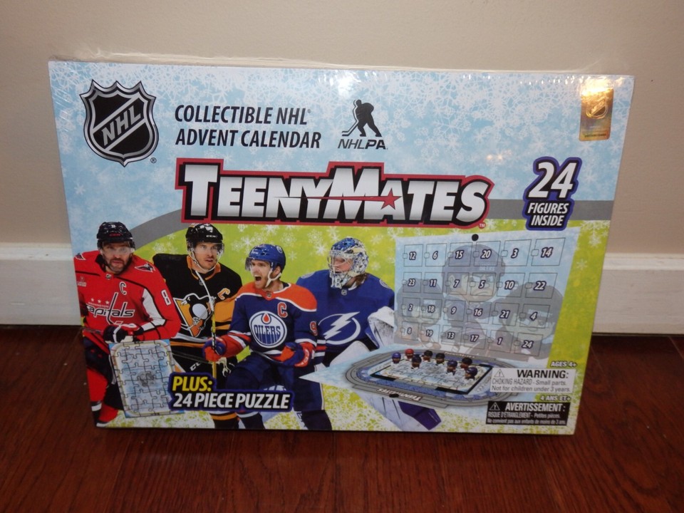 NEW SEALED 2024 NHL TEENYMATES 24 FIGURE ADVENT CALENDAR WITH PUZZLE new-sealed-2024-nhl-teenymates-24-figure-advent-calendar-with-puzzle