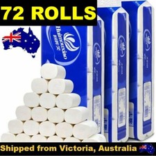 72 ROLLS TOILET PAPER SOFT & STRONG HIGH QUALITY BULK TISSUE 4 PLY AU STOCK