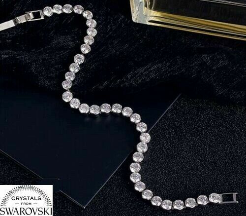 Bracciale tennis cipollina con 0,75ct di diamanti in oro bianco