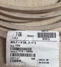 TORO 114-5859 BELT 5/8x219 FITS MASTER G3 RIDERS W/72" TURBO FORCE DECK