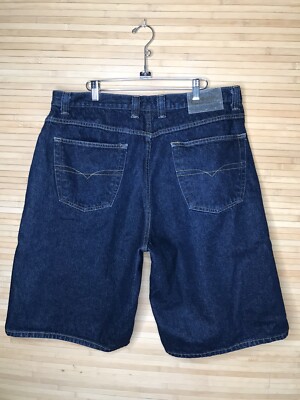 ANCHOR BLUE Baggy Jeans Denim Shorts Men's 38 VTG Vintage Skater