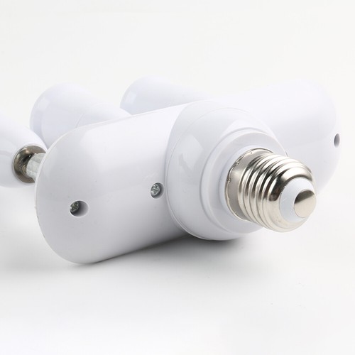 Adaptateur de prise séparateur réglable 360° E26/E27 base standard convertisseur ampoule DEL - Photo 10 sur 26