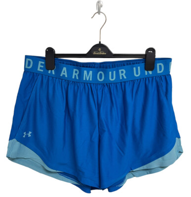 Under Armour Women's Bright Blue Elastic Waist UA Play Up Shorts 3.0 Size 2X