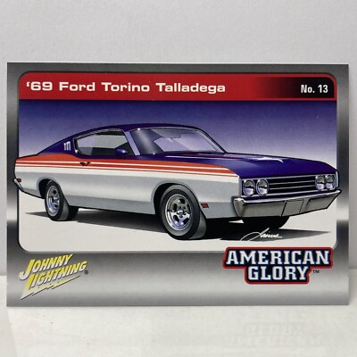 CARD ONLY: Johnny Lightning Trading Card 1969 Ford Torino Talladega