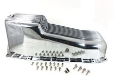 86-up Small Block Chevy Aluminum Oil Pan 283-350 One Piece Rear Main Seal