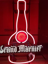 grand marnier cognac neon light up sign liquor cocktail beer man cave Game Room 