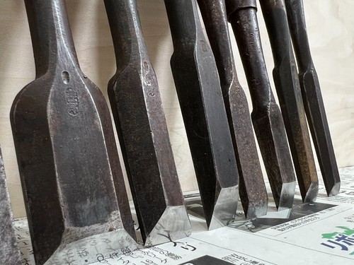 Vintage Japanese Chisel 9set made by blacksmith /Plane Hammer Hand Tool f14 - Picture 21 of 24