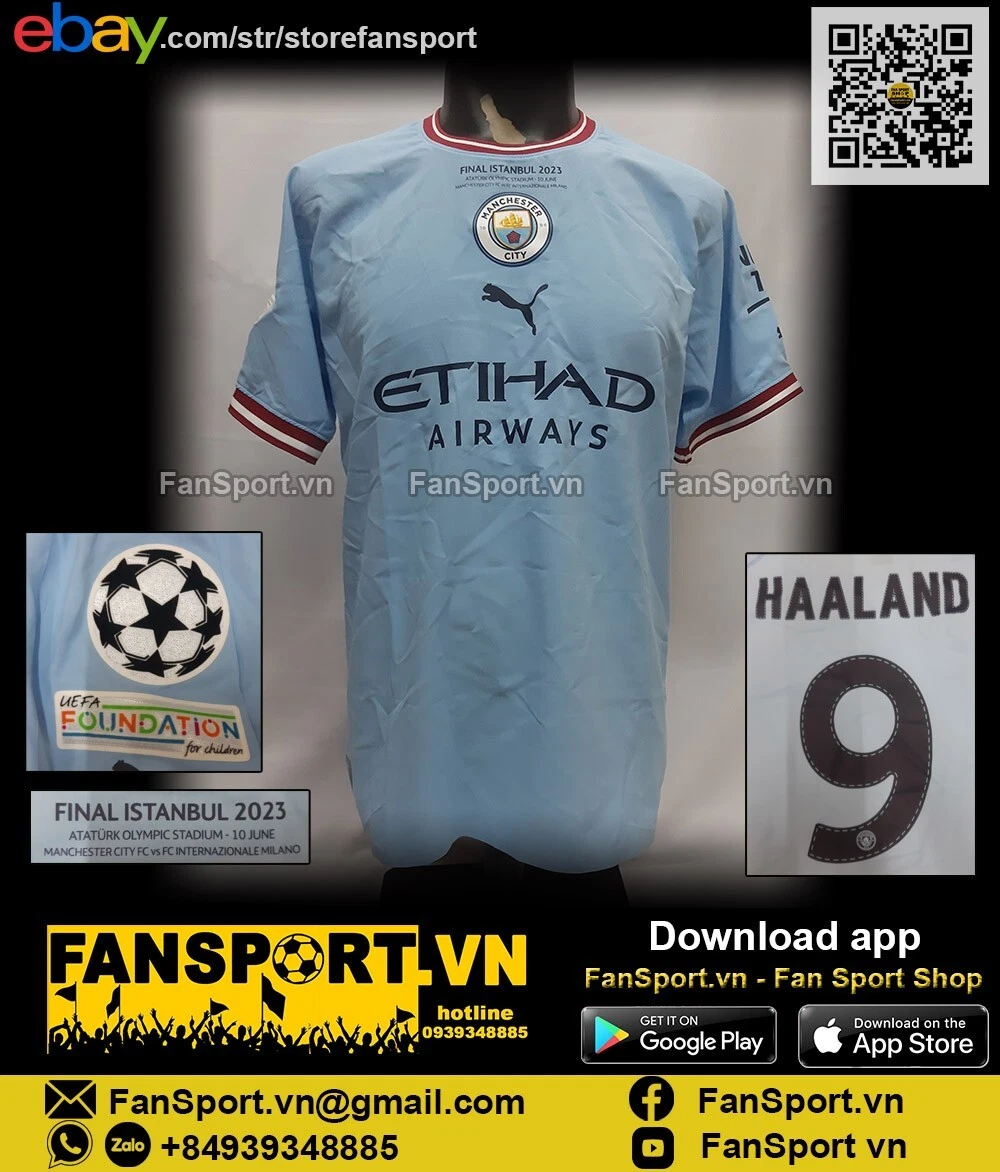 2022-2023 Man City Troisième maillot (enfants) (HAALAND 9)