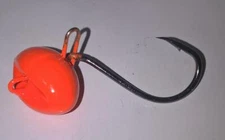 4 SHEEPSHEAD JIGS Orange ALL WEIGHTS 2/0  4/0 hook choice Hogfish Hog Snapper