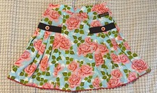 Matilda Jane Salt Water Taffy Skirt EUC Good Hart Floral Pleated Girls Size 4