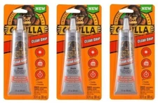 Gorilla Glue 8040002 Clear Grip 3 Oz. Waterproof Contact Adhesive- Pack of 3
