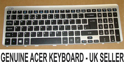 EX-CON UK Acer Aspire Tastatur 9Z.N8QBW.K0U NSK-R3KBW 0U NKI171707W25 Hintergrundbeleuchtung