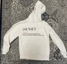 Zara GIRL 'Sunset' Hoodie CREAM