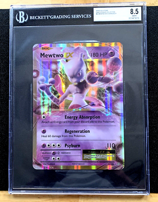 BGS 8.5 NM MT+ 2020 MEWTWO EX EVOLUTION KANTO POWER OVERSIZED P