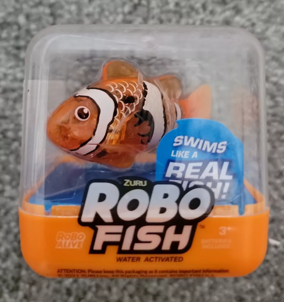 🆕️✨ Zuru ROBO FISH Water Activated Robo Alive Fish Changes Color in Water