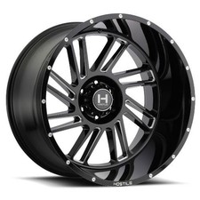 22x12 Hostile H110 Stryker Blade Cut Blk Milled Wheel 5x5 -44mm
