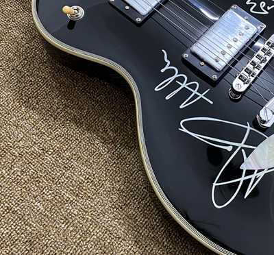 #ad New Gloss Black Electric guitar 22 Frets US Warehouse Chrome hardware $288.00