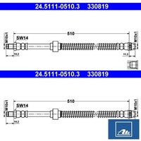 2X Bremsschlauch ATE 24.5111-0510.3 2 BremsschläUche Rechts Links Vorne