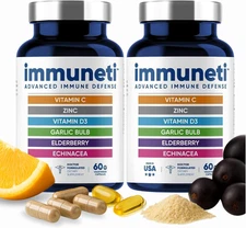 2 Pk Immuneti - Advanced Immune Defense, 6-in-1 Powerful Blend of Vitamin