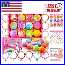 Colorful Unicorn Bath Bombs for Girls - Fun Surprise Toys Inside - Perfect Gift