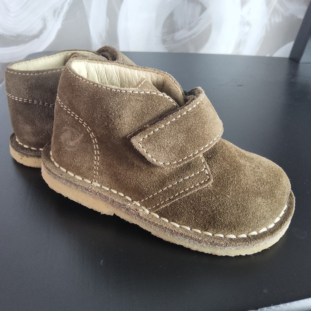 NATURINO NWOT Baby Eu Sz 19 9-12 Months Brown Suede Leather Chukka Boots Shoes 