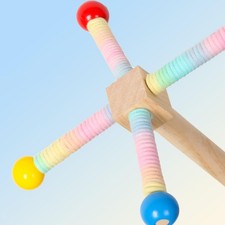 Bird Perch Toy Interactive Premium Practical 360 Rotating Enrichment Parrot