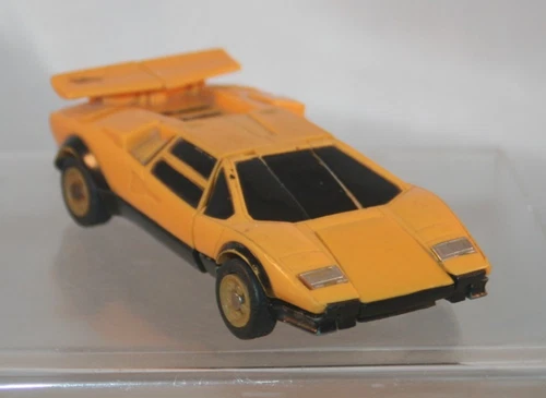Vintage 1984 Bandai Gobots Pocket Puzzler Yellow Lamborghini Countach