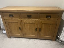 Solid oak 3 door, 3 drawers sideboard from Oak Furnitureland, perfect condition