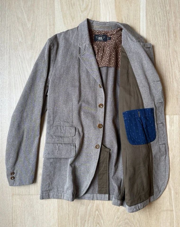 RRL Sheridan Single-breasted Sports Jacket Brown - Men’s M - Image 3 of 4