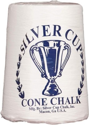 Silver Cup Billiard/Pool Cone Chalk, White