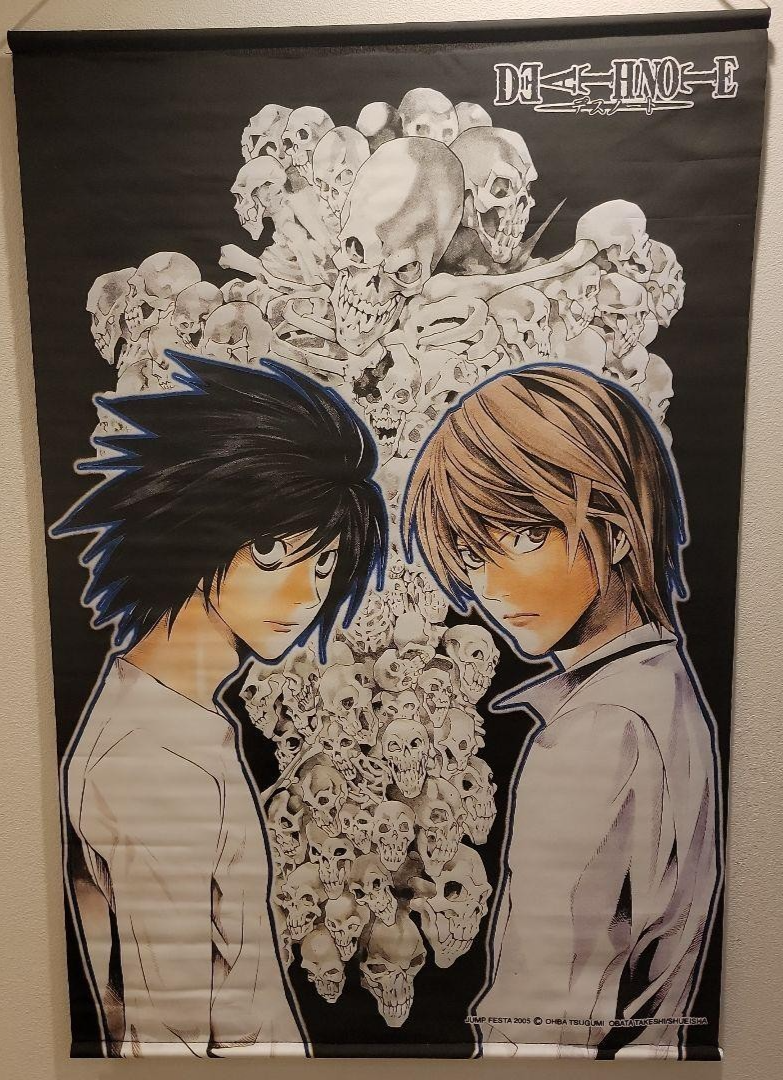 DEATH NOTE タペストリー Lとライト Japanese anime Death Note tapestry Light and L 01 | eBay
