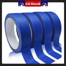 4Roll Premium Blue Painters Masking Tape 0.94in x 22yd No Residue Easy Removal D