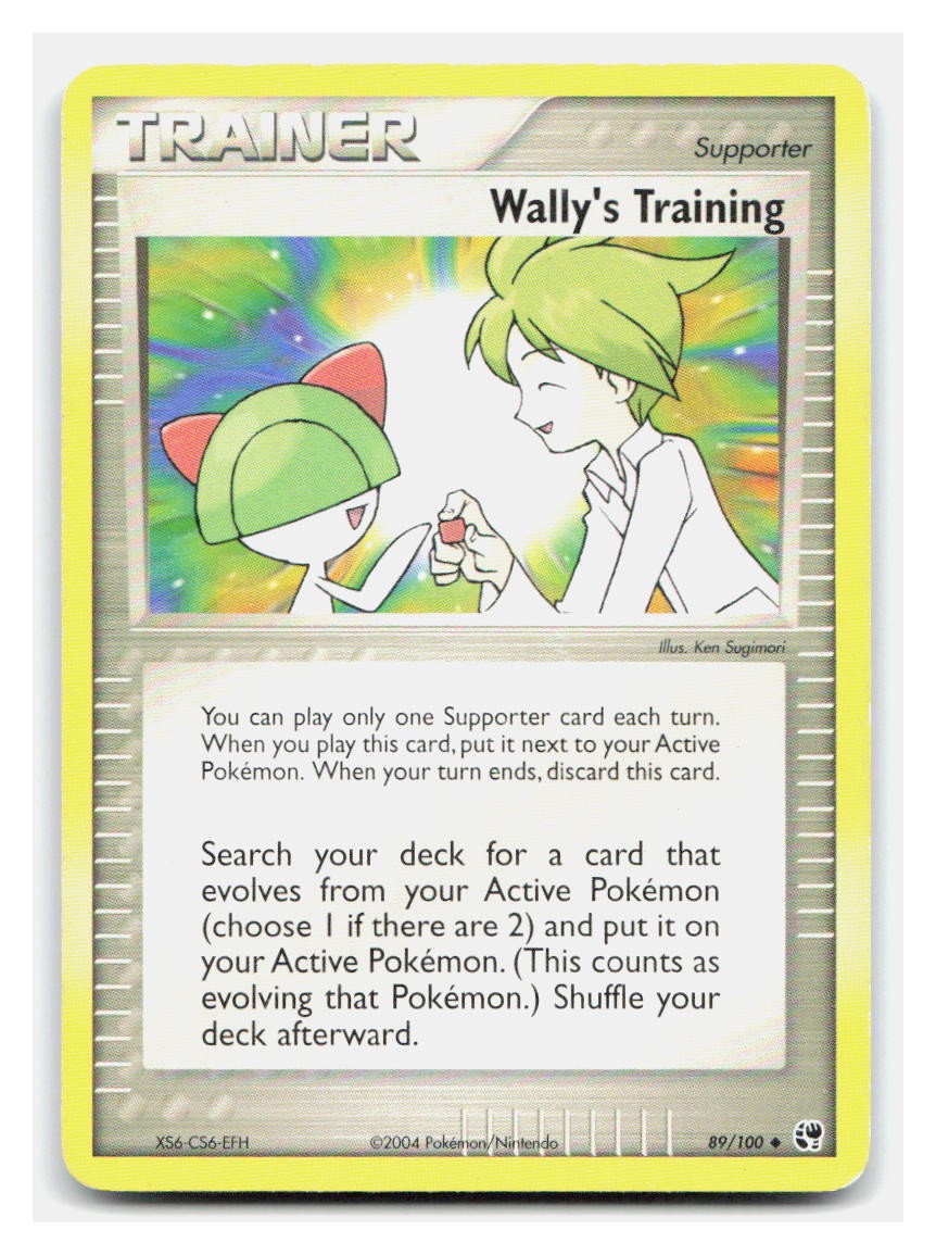 Pokemon Sandstorm Wally's Training 89/100 Uncommon