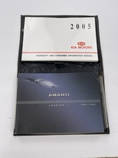 2005 Kia Amanti Owners Manual With Leather Case