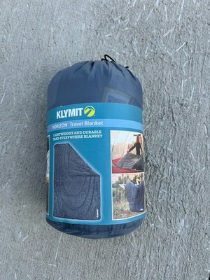 Klymit Horizon Travel Blanket Lightweight Durable Camping Blanket, Gray 80''x58''