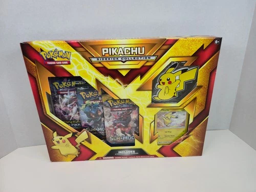 Pokemon TCG Pikachu Sidekick Collection Box- Keychain Promo Burning Shadows