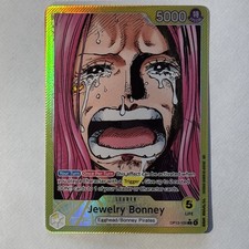One Piece TCG Jewelry Bonney OP13-100 Alt Art Leader Carrying On His Will