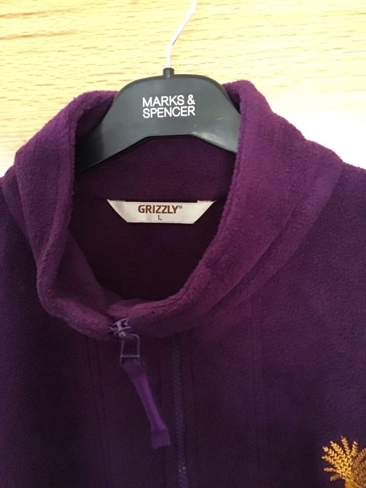 Ladies Hook Norton Brewery 1/4 Zip Purple Fleece Size L - BNWOT - Image 2 of 2