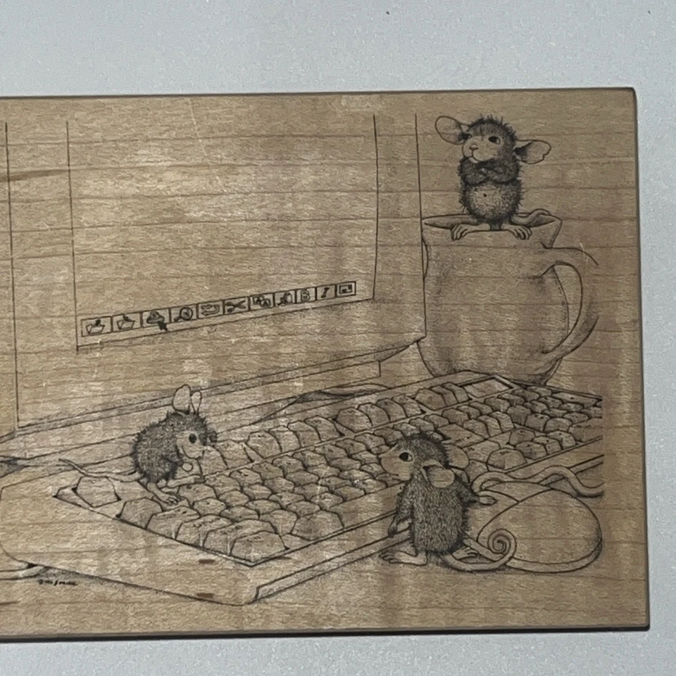 Computer Tutors Rubber Stamp by Stampa Rosa - House Mouse - 298 - Image 2 of 4