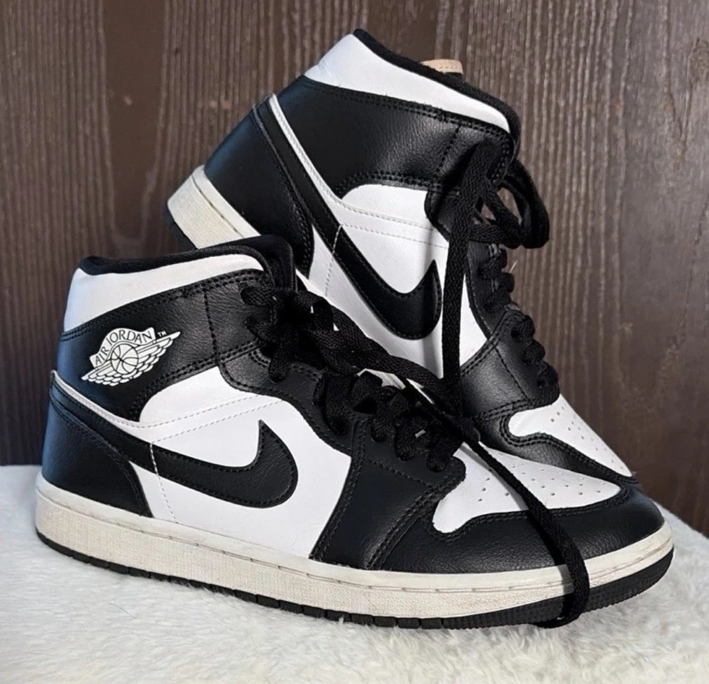 Jordan 1 Retro Mid Black White for Sale - Authenticity Guaranteed