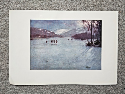 In der Nähe der Fähre, Windermere, Lake District - antiker Druck - 1908