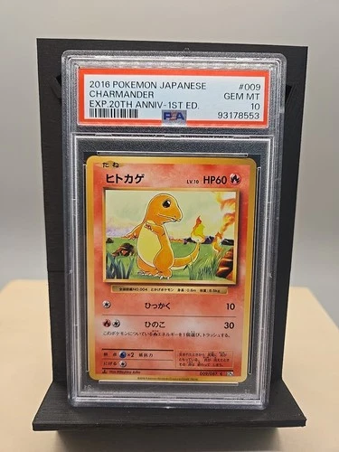 2016 Pokemon JPN Charmander #009 EXP. 20th Anniversary.-1st ED. PSA 10