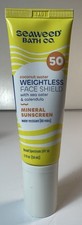 Sunscreen Mineral Seaweed Bath Co Weightless Face Shield SPF 50 1.7 fl oz