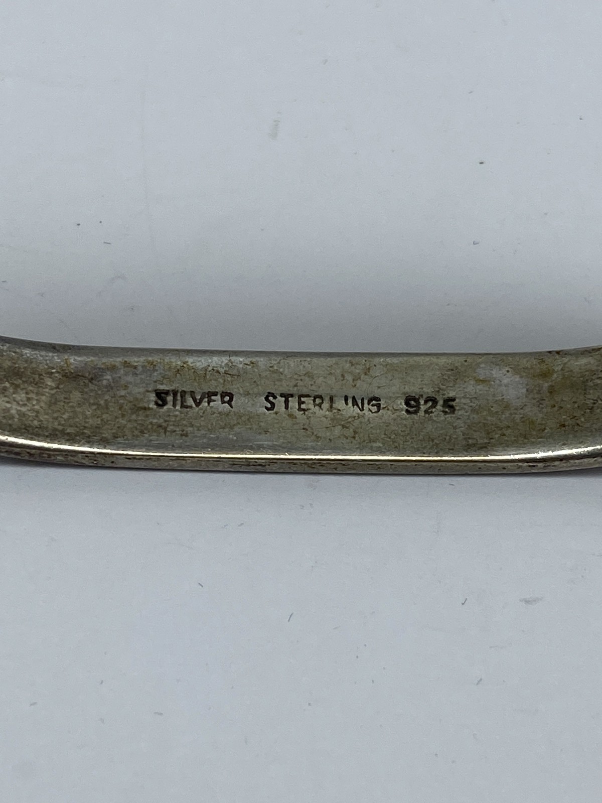 Sterling Silver Rectangular Shaped Hinged Bracele… - image 8