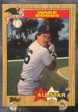 1987 TOPPS TIFFANY COLLECTORS SET #608 - WADE BOGGS - ALL-STAR
