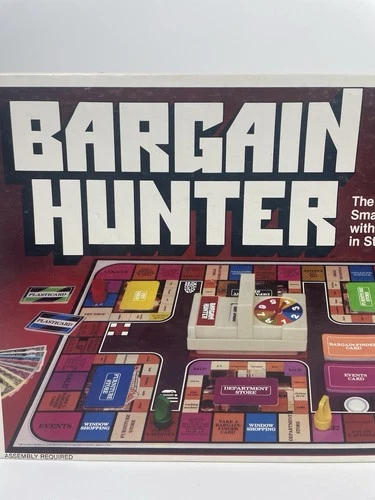 Vintage 1981 Bargain Hunter Board Game Milton Bradley 100% Complete