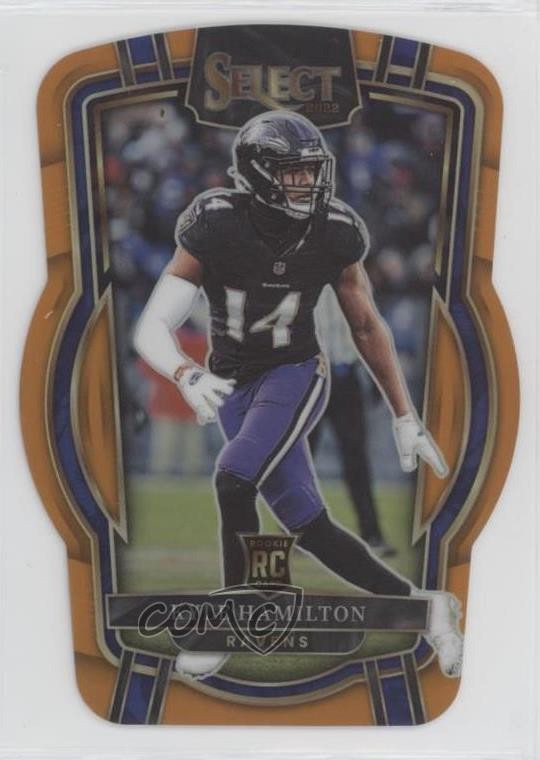 2022 Select Club Level Orange Prizm Die-Cut 96/199 Kyle Hamilton Rookie RC yw3