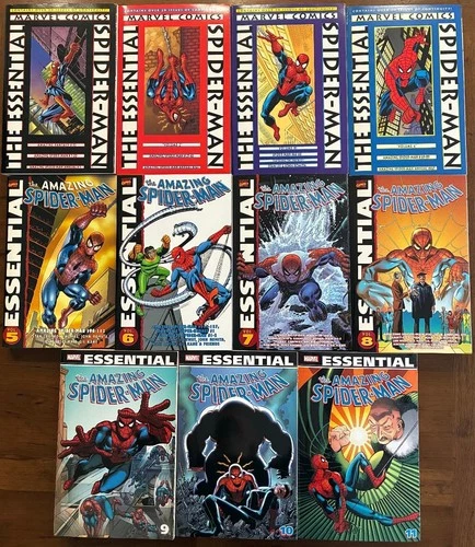 Essential Amazing Spider-man TPB Set (Vol 1, 2, 3, 4, 5, 6, 7, 8, 9, 10 and 11)